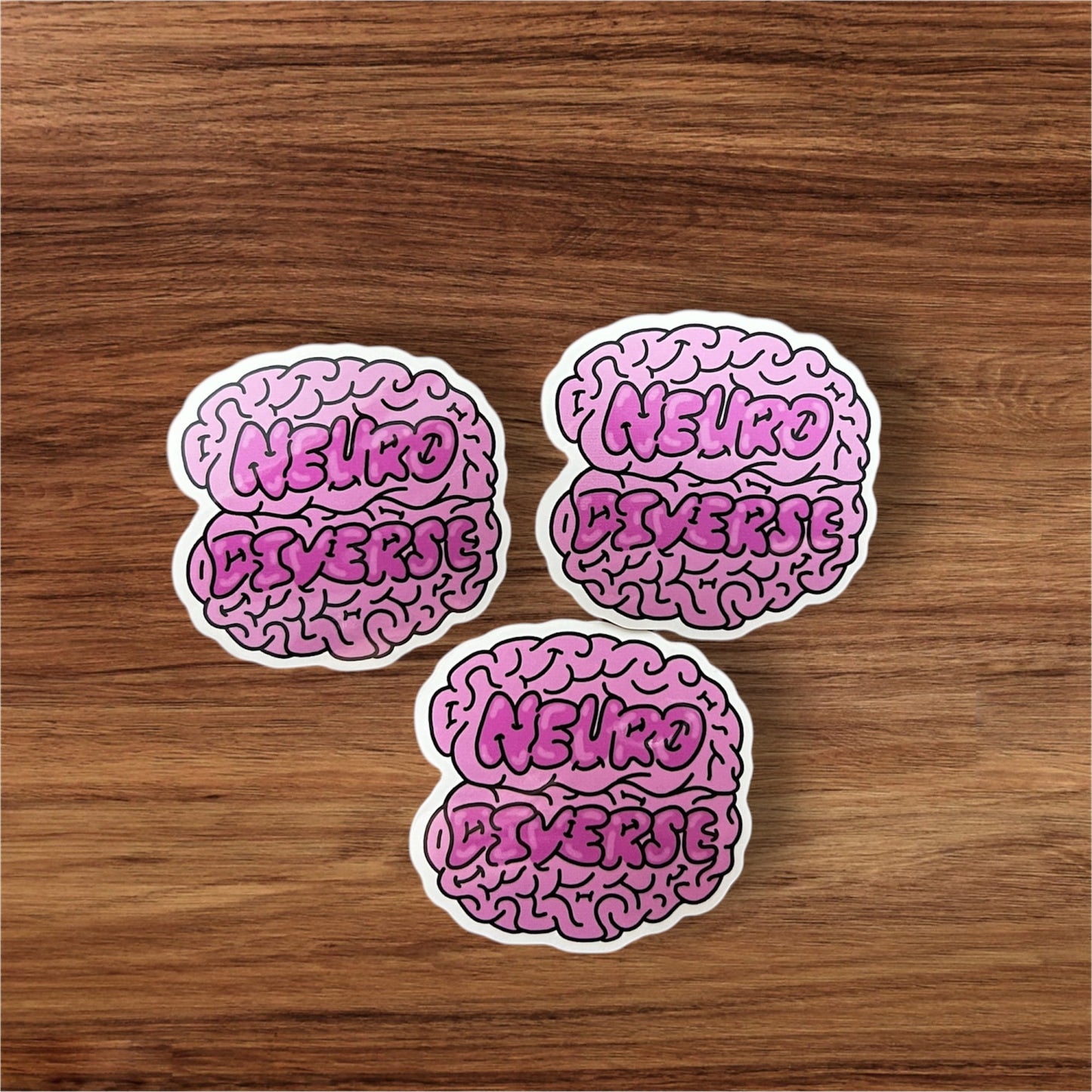 Neurodiverse Brain 2” Sticker