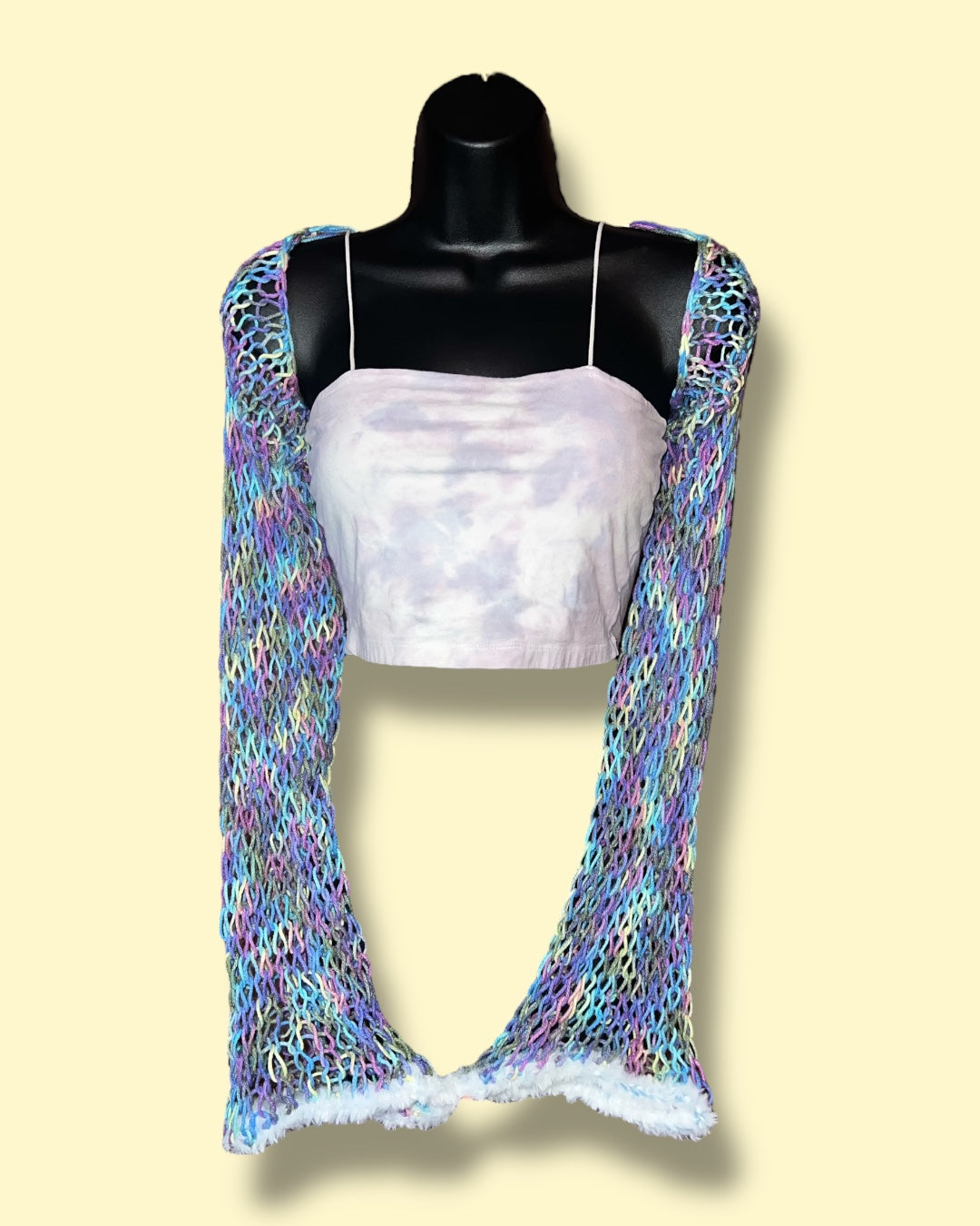 Water Lily Knit Sleeves Open Front Shrug