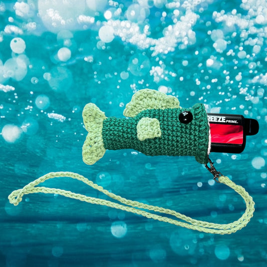 Large Mouth Puff Puff Bass Vape or Air Pod Holder with Lanyard