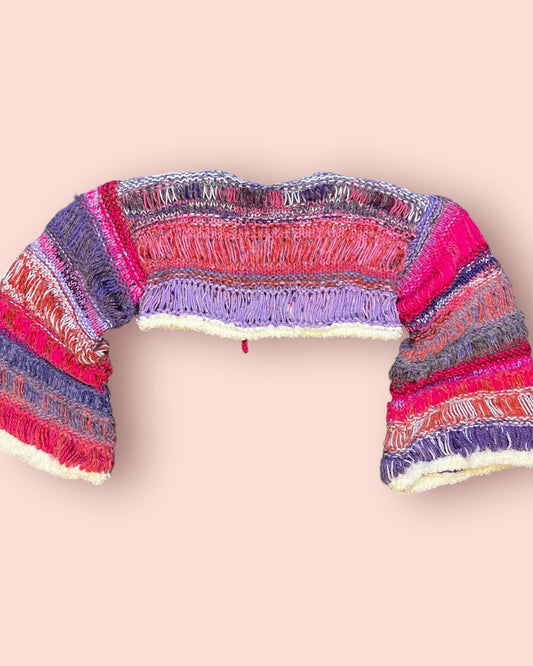 Fuzzy Knit Cropped Cardi