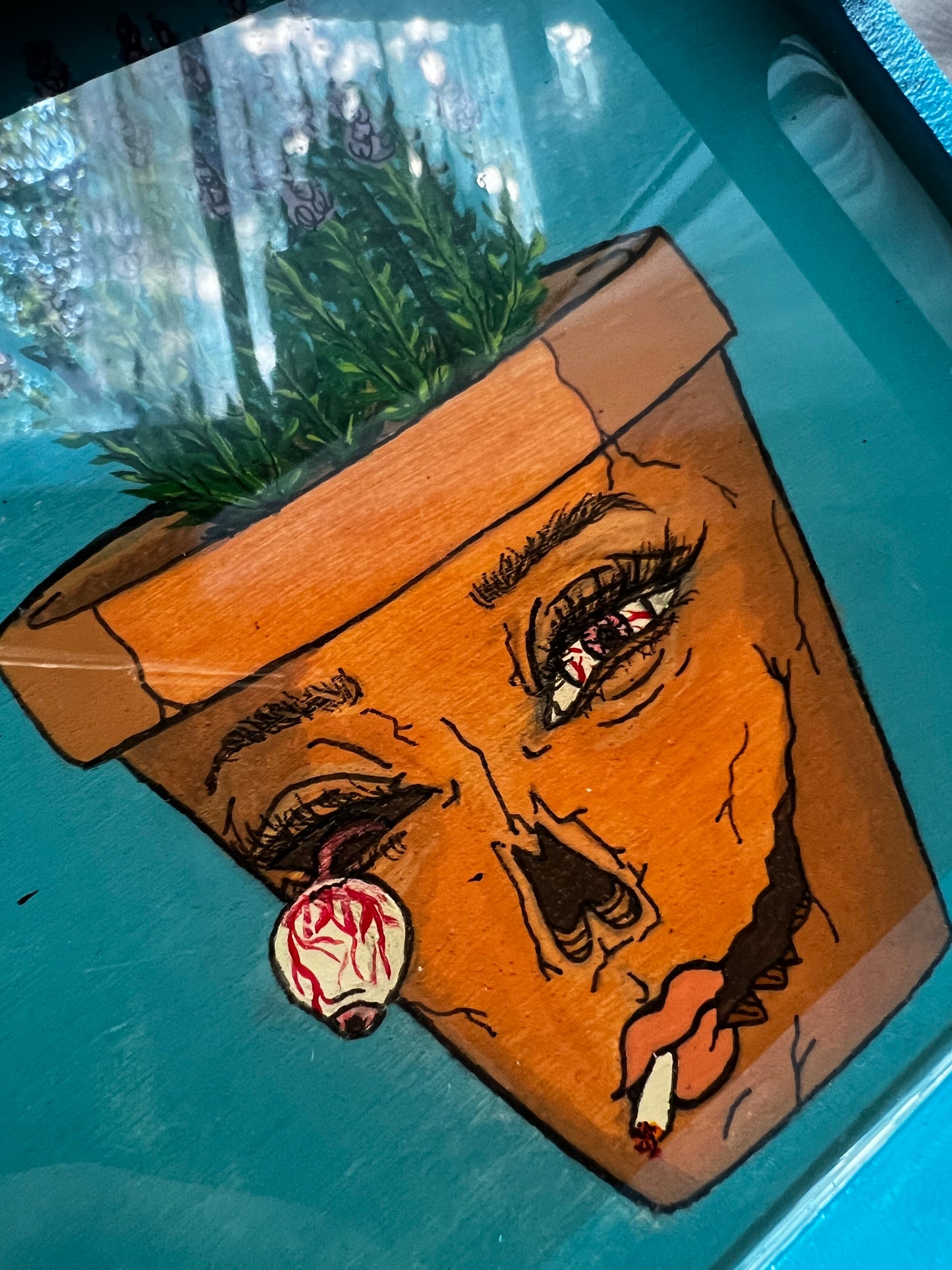 Lavender Pothead Zombie Tray