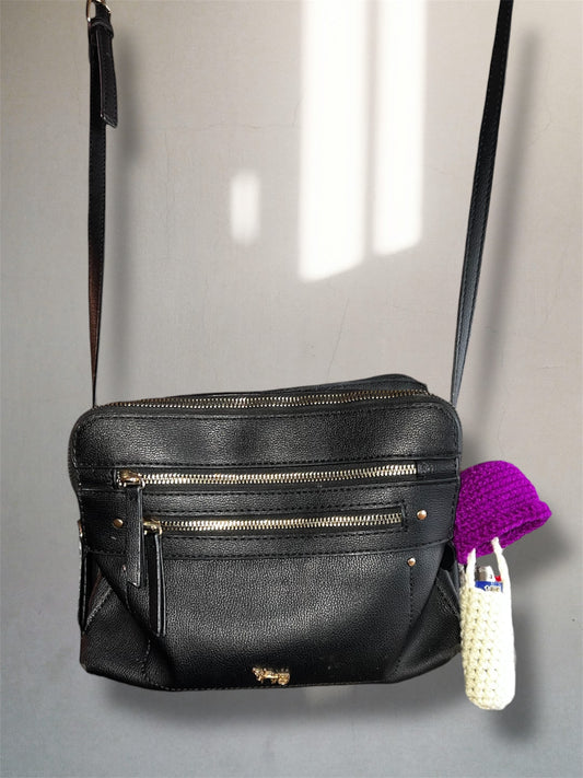 Crochet Mushroom Pocket Keychain