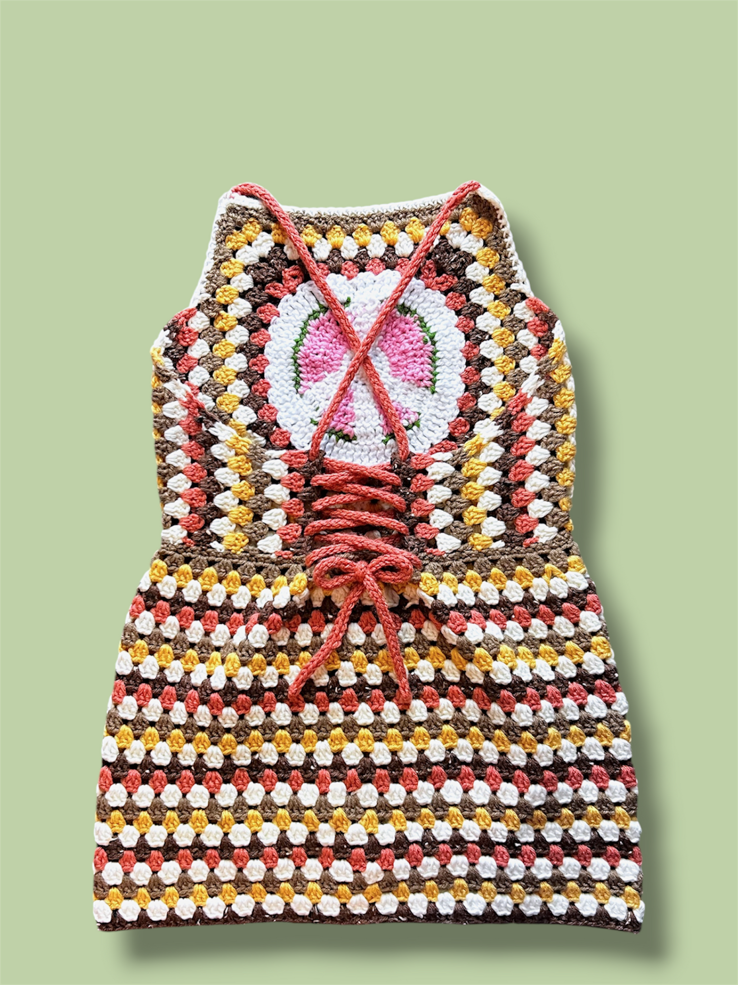 Peace Over All Dress + Matching Beret Set