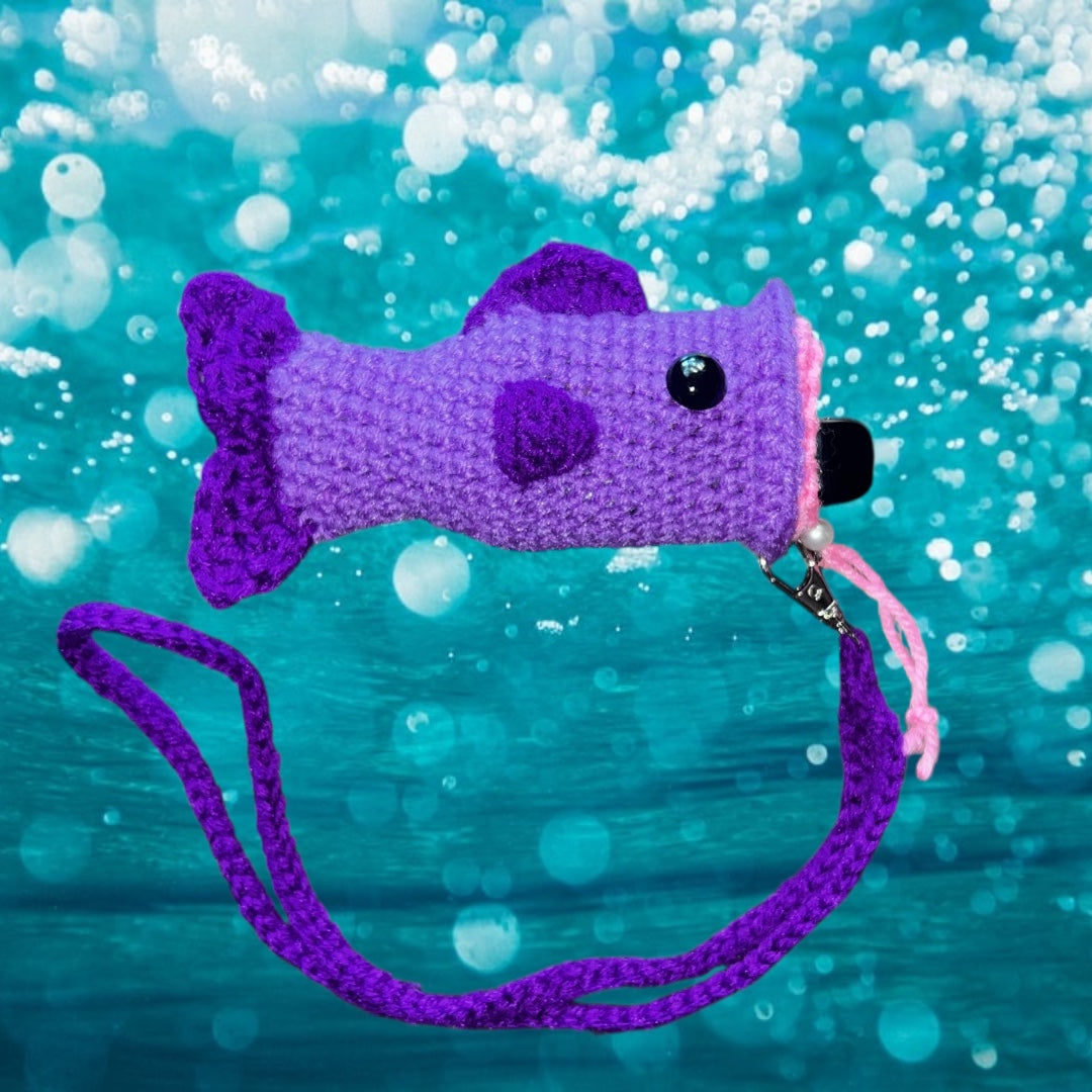 Large Mouth Puff Puff Bass Vape or Air Pod Holder with Lanyard
