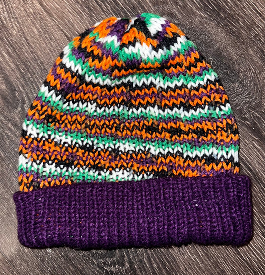 Reversible Slouchy Halloween Beanie