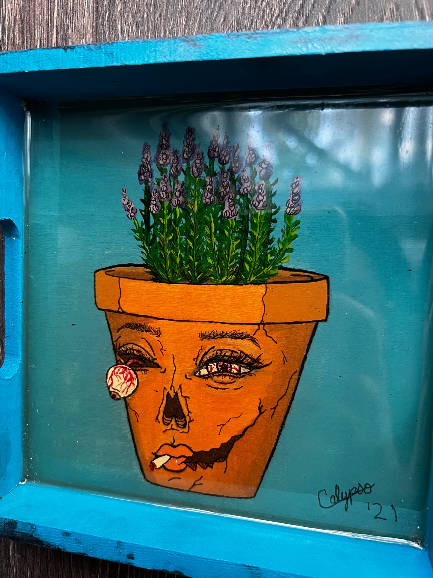 Lavender Pothead Zombie Tray