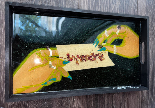 Witch Hands Rolling Tray