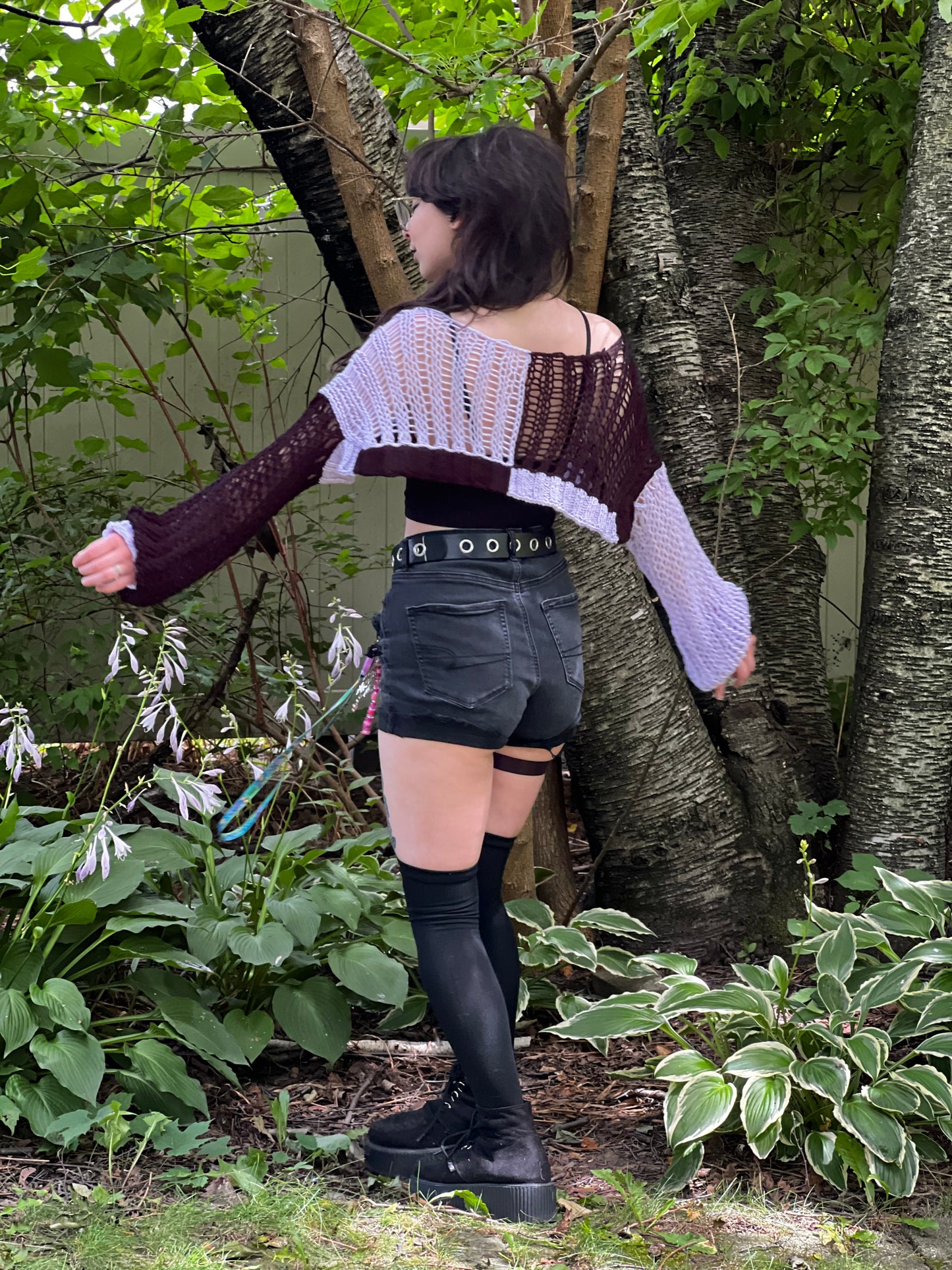 The Cute Jester - Distressed Knit Shrug