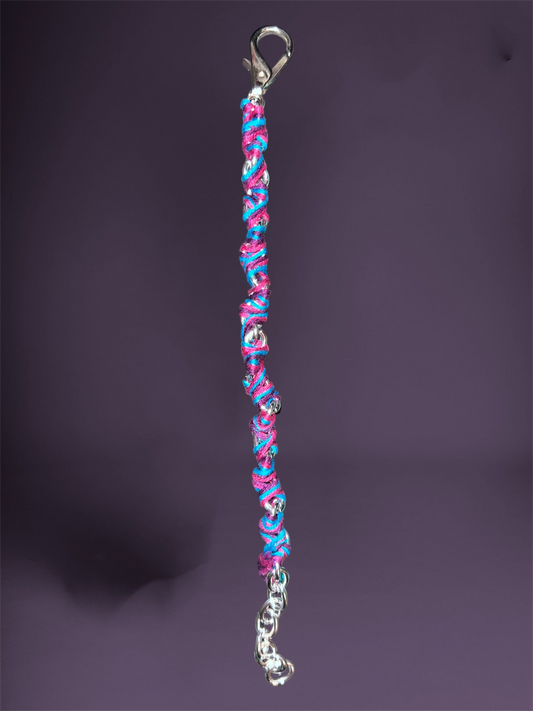 Bi Pride Themed Chain & Thread Bracelets