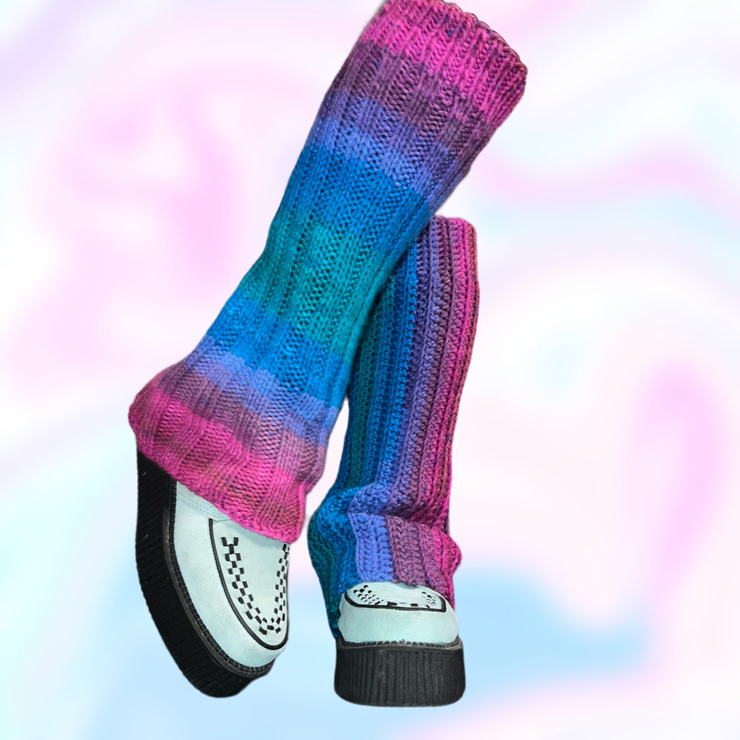 Not Your Unicorn! Bi Pride Crochet Set with Shrug Skort & Leg Warmers