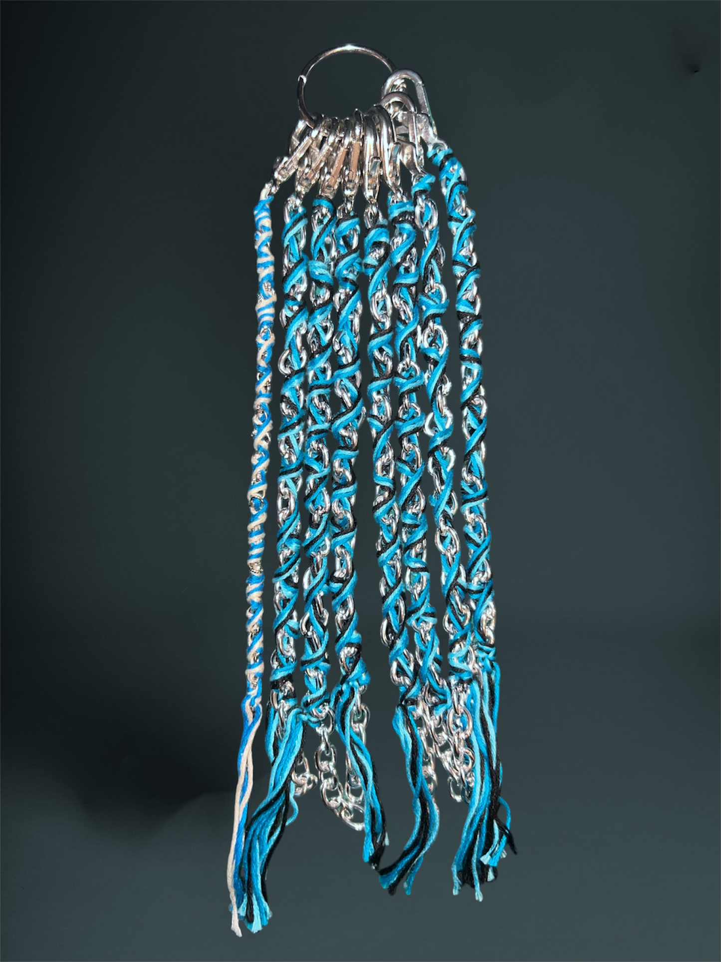 Blue Dominant Chain & Thread Bracelets