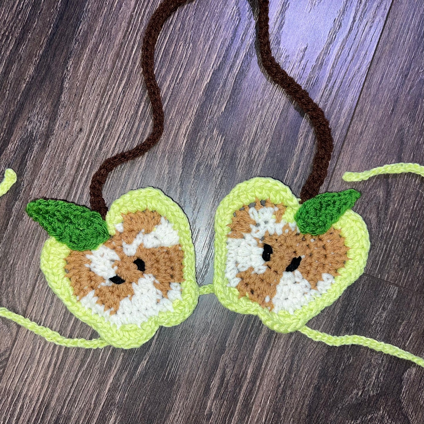 Crochet Apple Bra