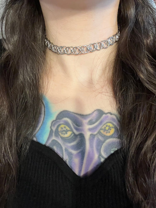Adjustable Length Chainmail Necklace or Choker