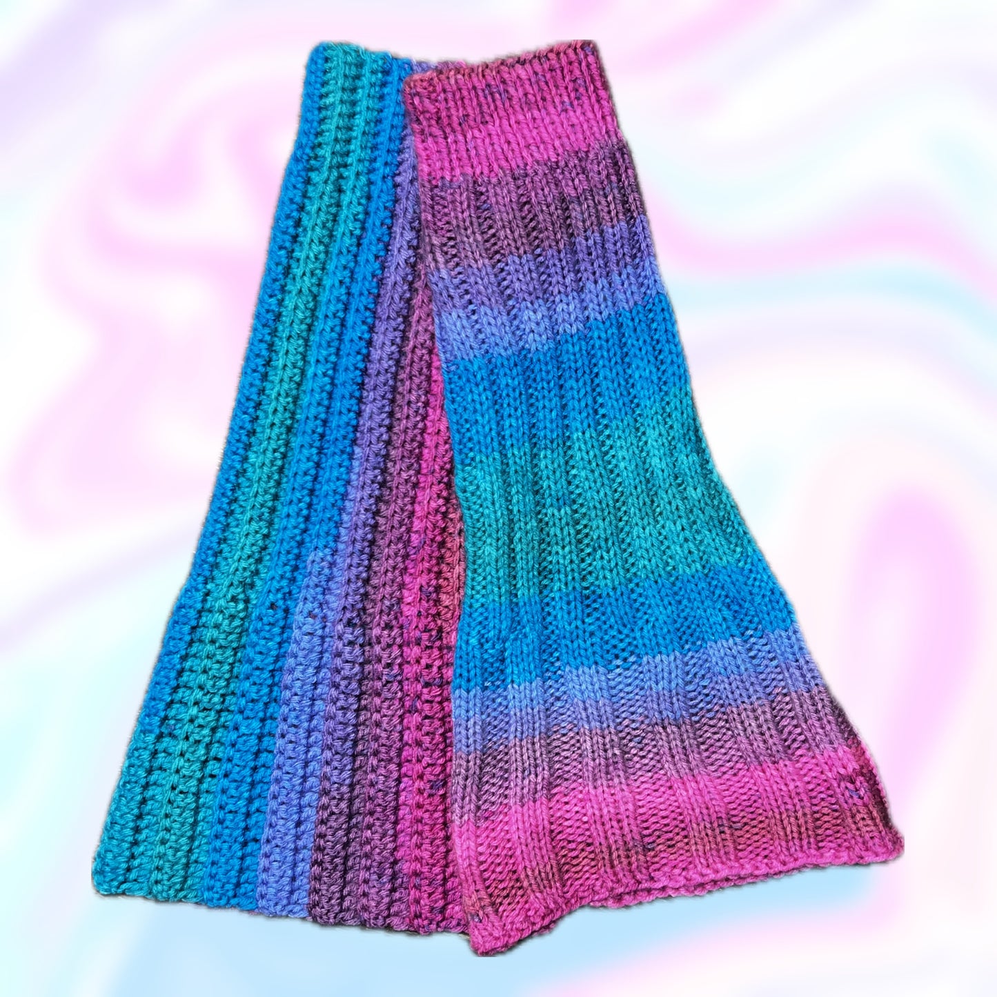 Not Your Unicorn! Bi Pride Crochet Set with Shrug Skort & Leg Warmers