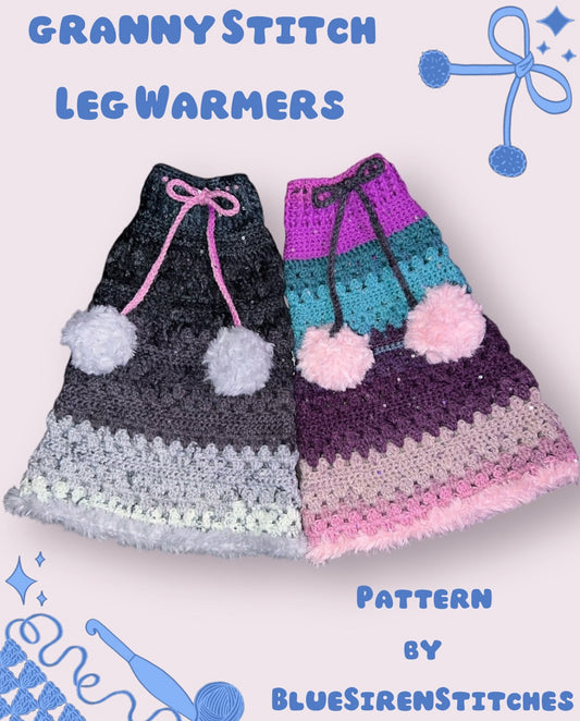 Granny Stitch Leg Warmers PDF Pattern